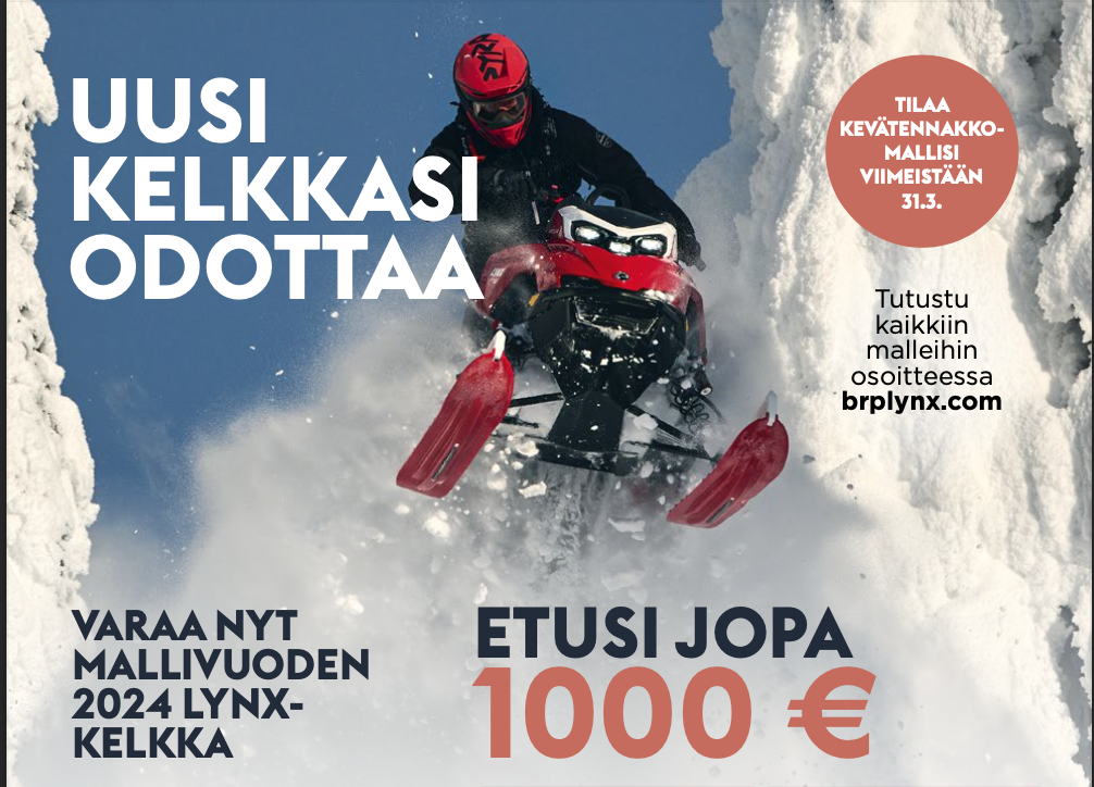 2024 Lynx ja SkiDoo ennakkokaupassa